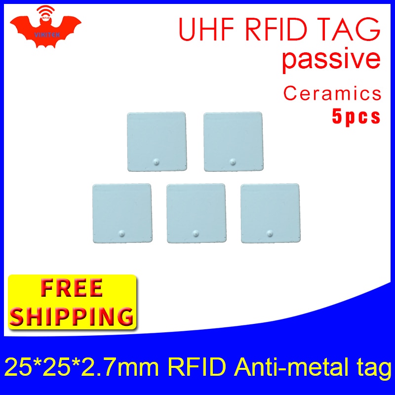 UHF RFID ݼ ± 915mhz 868mhz ܱ Higgs3 EPC 5pcs   25*25*2.7mm  簢 ڱ Ʈ  RFID ±